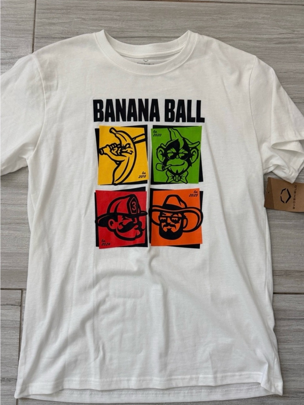 Banana Ball 2025 limited edition EvoShield t-shirt. Size 2XL. NWT